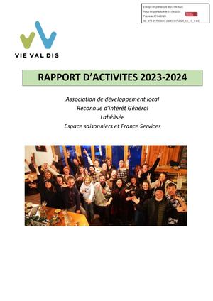 Rapport D'activites Vievaldis 23 24