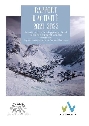 Rapport D'activité 2021 2022 Vievaldis