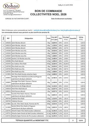 TARIF COLLECTIVITES NOEL 2026 PDF