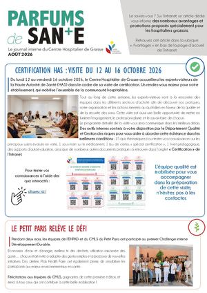 Parfums De Santé Août 2026 CH Grasse