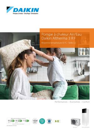 Daikin Altherma 3 R F Moyenne Température 55 °C Taille 3,5
