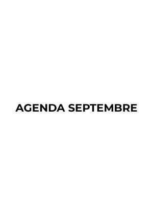 Agenda D'ici - Septembre 2026