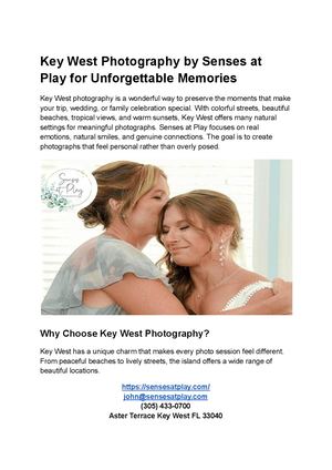 Key West Photography By Senses At Play For Unforgettable Memories