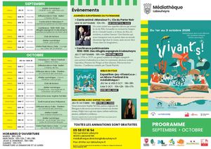 Programme Septembre Octobre 2026