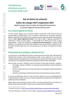 Appel à projets Pact 2027