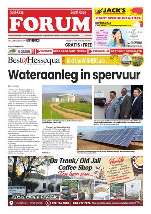 Suid Kaap Forum 20 Augustus 2026