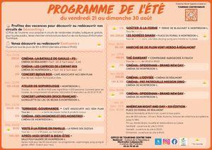 Programme Des Animations De L'été 8