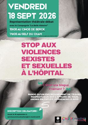 Affiche Représentation Violences Sexistes Sexuelles