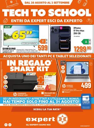 Volantino Expert Dal 20 Agosto Al 02 Settembre 2026