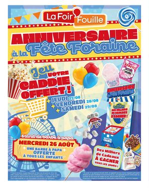 ANNIVERSAIRE À LA FÊTE FORAINE