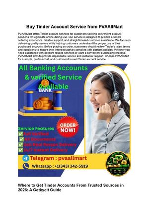 Comparison Of Global Providers For Tinder Account Service $$$ Instant Delivery