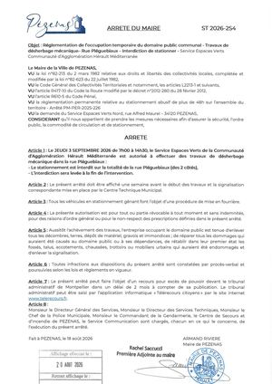 Arrêtés 20 08 26