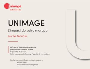 Pamphlet Publicitaire Unimage éQuipes Sportives 2026