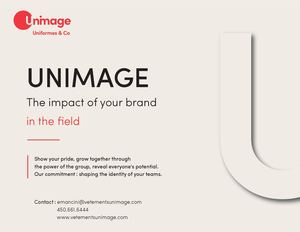 Pamphlet Publicitaire Unimage éQuipes Sportives 2026 Ang