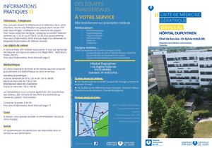 Plaquette Service B2 UGA Médecine Gériatrique Aiguë Juillet 2026