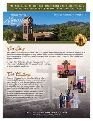 Christ on the Mountain Catholic Parish - Fact Sheet