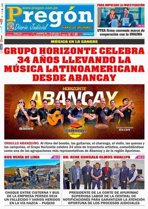 2026 08 20 Diario Pregon Apu