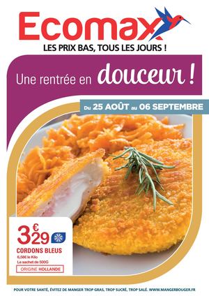 Catalogue Ecomax du 25 Août au 06 Septembre 2026