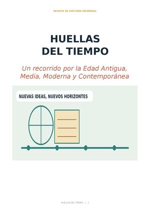 Huellas del tiempo: línea de tiempo de la historia universal