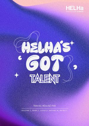 Festival Helha's Got Talent