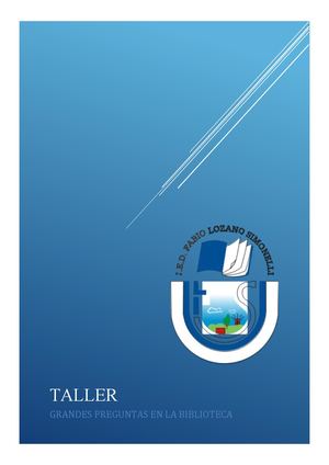 Taller Grandes Preguntas