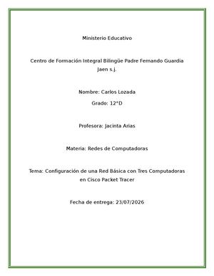 Informe 3 De Carlos Lozada 12°d