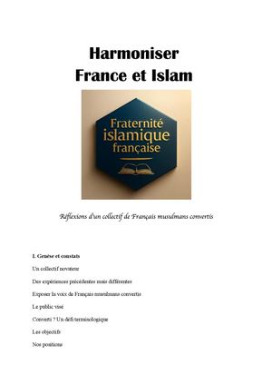 Manifeste de la Fraternité Islamique Française