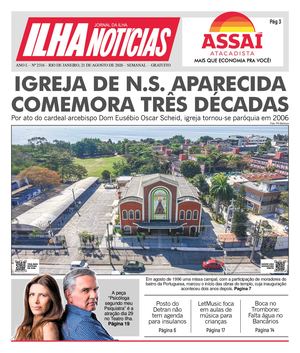 Jornal Ilha Notícias - Edição 2316 - 21/8/2026