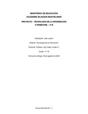 Proyecto trimestral tecnologia