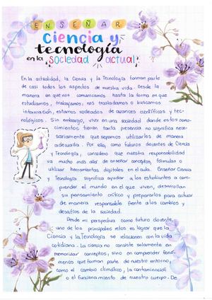 Ensayo Enseñar Cyt