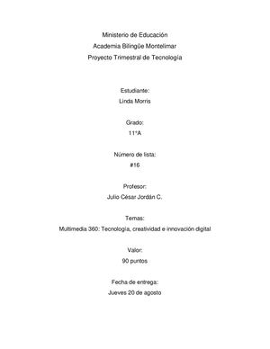 Proyecto De Tecnología
