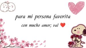 Para Mi Persona Favorita