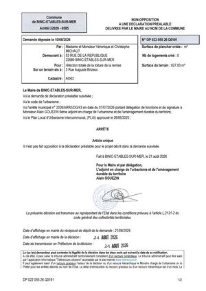 Dp 26 Q 0191 Arrêté