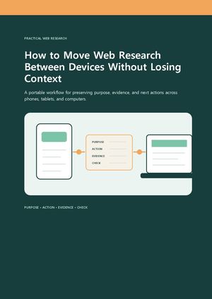 How to Move Web Research Between Devices Without Losing Context