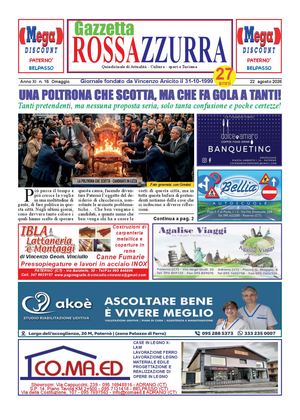 Gazzetta Rossazzurra 22 8 2026 Anno Xi N 16