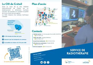 Dépliant - Service De Radiothérapie - CHIC