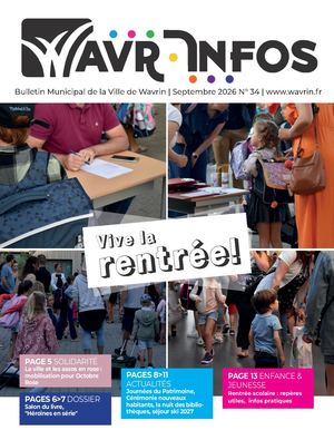 Wavr'infos Septembre 2026