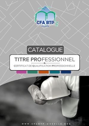 Titre Professionnel / CQP