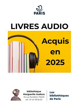 Acquisitions Livres Audio 2025 (2)