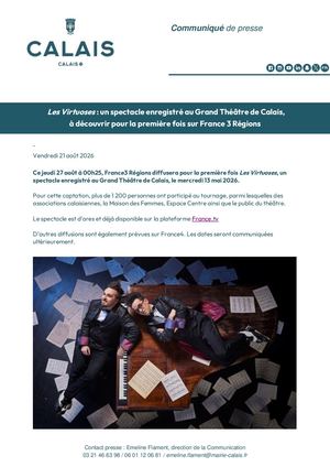CP - Les Virtuoses sur France 3