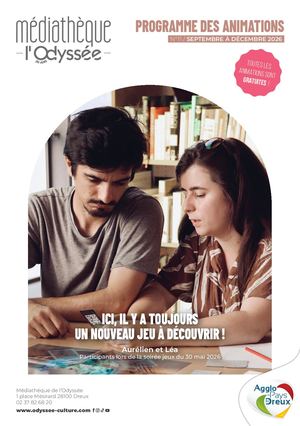 Animations de la médiathèque – Septembre/Décembre 2026