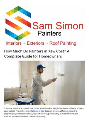 Painters In Professional Painters in Kew | Sam Simon Painters
