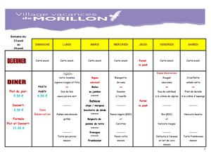 11 Menu 1 éTé 2026 Du 23 08 Au 29 08 26