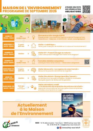 Programme Mde - Septembre 2026