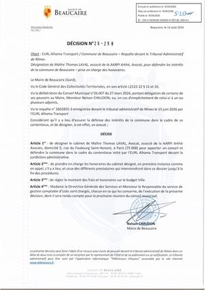 Fichier Parution Des Décisions N°26 298 à 26 302