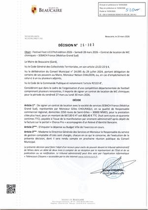 Fichier Parution Des Décisions N°26 303 à 26 304