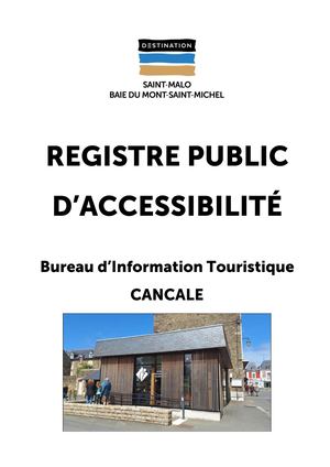 Registre Public Accessibilité Bit Cancale