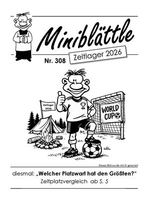 Miniblättle Zeltlager Nr. 308 2026