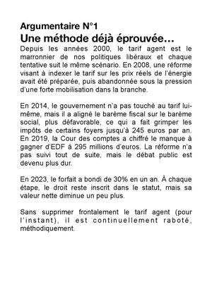 Argumentaire N°1