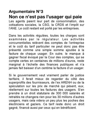 Argumentaire N°3